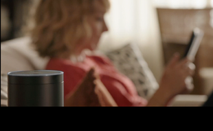 Amazon Echo dans un foyer.