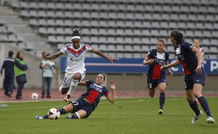 Le match entre le PSG et Lyon, le 29 septembre, au stade Charléty.