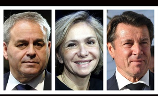 Collage 20 Minutes/Sipa de Xavier Bertrand, Valérie Pécresse et Christian Estrosi, élus LR