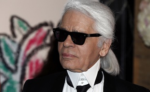 Le grand couturier Karl Lagerfeld en mars 2015.