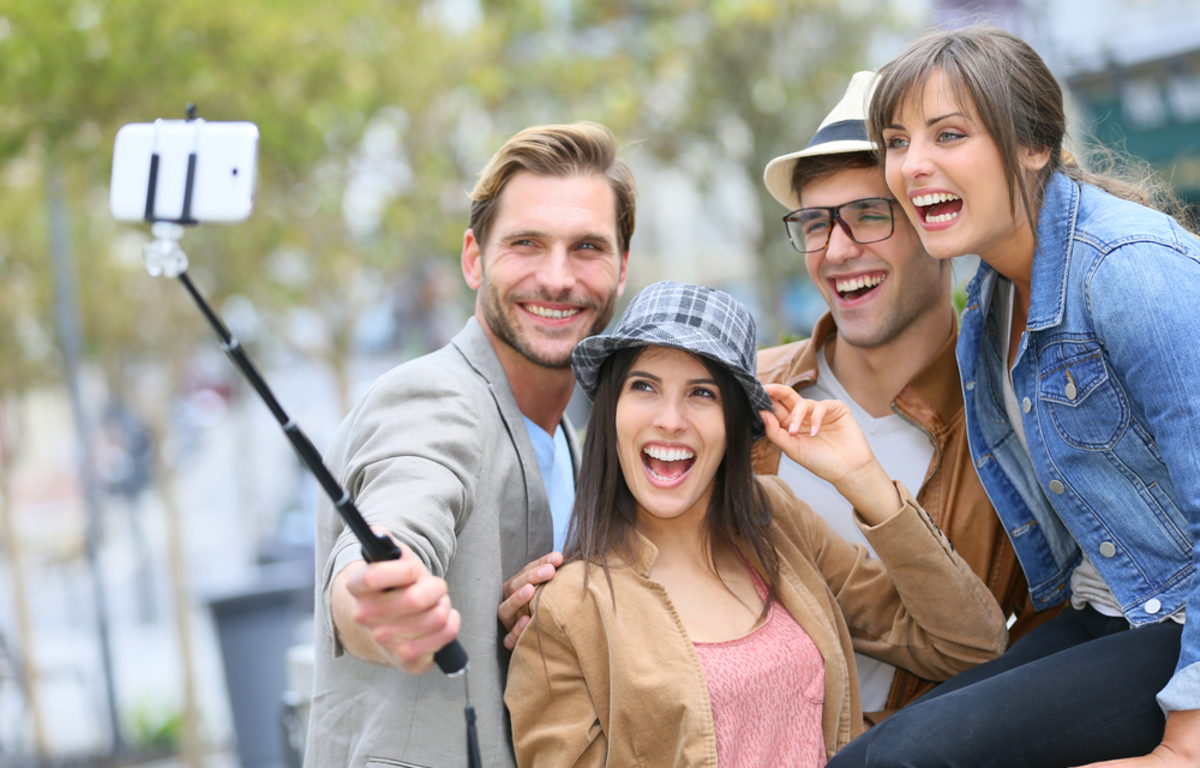 Perche Selfie avec Lumière, Tupwoon Perché à Selfie Trépied