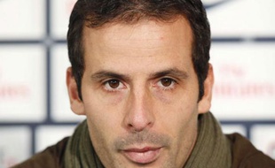 Le joueur du PSG, Ludovic Giuly, 28 octobre 2009 au Camp des Loges