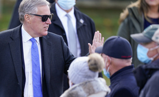Le directeur de cabinet de Donald Trump Mark Meadows à Newtown (Pennsylvanie) le 31 octobre 2020.