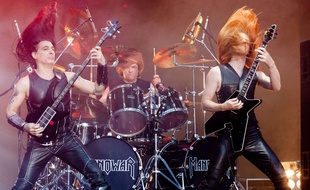 Le groupe Manowar en concert à Moscou en 2009
