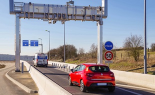 Péage sans barrière de Boulay (A4) Moselle