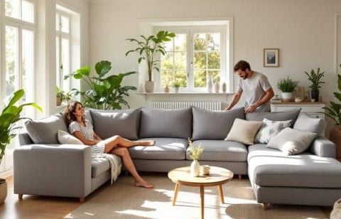 Votre salon manque de modularité ? Ce canapé d’angle réversible 4 places avec coffre est à -50 % chez Conforama aujourd’hui