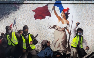 Fresque du street artist PBoy.