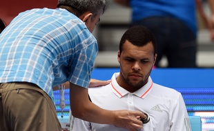 Jo-Wilfried Tsonga à pékin, le 5 octobre 2015.