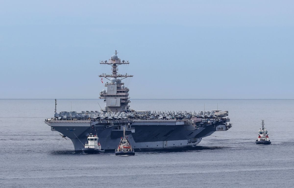 Voici l'« USS Gerald R. Ford », le porte-avions géant envoyé par Trump dans les Caraïbes contre le narcotrafic