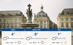 Météo Bordeaux: Prévisions du samedi 16 janvier 2021