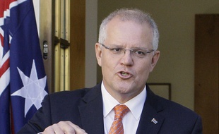 Le premier ministre australien Scott Morrison, le 13 février 2019 à Canberra en Australie.
