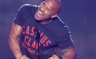 Dwayne Johnson alias The Rock, aux Kids' Choice Sports Awards, à Los Angeles, le 17 juillet 2014.