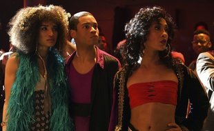 Indya Moore (Angel), Ryan Jamaal Swain (Damon) et Mj Rodriguez (Blanca) dans la nouvelle création de Ryan Murphy, «Pose».