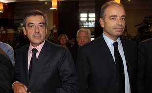 François Fillon et Jean-François Copé aux journées parlementaires de l'UMP à Marcq-en-Baroeul, le 27 septembre 2012.