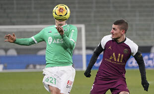 Marco Verratti a tenté de faire disparaître l'ASSE et son milieu offensif Romain Hamouma.