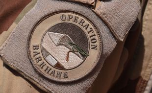 Un écusson de l'opération Barkhane au Mali.