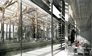 Le futur groupe scolaire des bassins à flot, rue de la Faïencerie à Bordeaux, ouvrira en 2014.