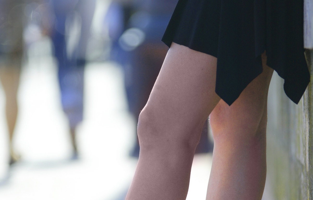 chaussure pour filmer sous les jupes