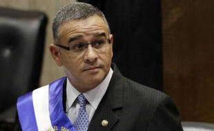 L'ancien président du Salvador, Mauricio Funes, alors en fonction en 2012.