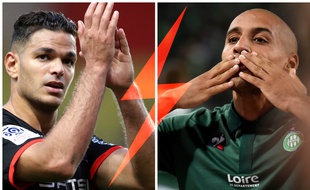 Hatem Ben Arfa et Wahbi Khazri seront opposés dimanche lors de la confrontation entre Saint-Etienne et le Stade Rennais.