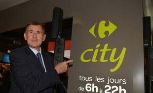 Georges Plassat, PDG de groupe Carrefour, à Orly, le 3 novembre 2015