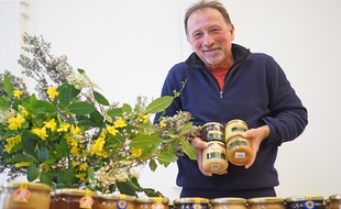 L'apiculteur Jean-Louis Lautard, lundi à Nice