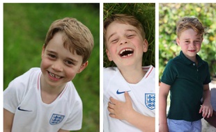 Prince George fête ses six ans en photo. Montage
