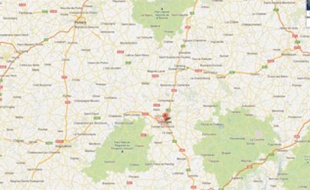 Google map de Limoges, réalisée le 19 mai 2013.