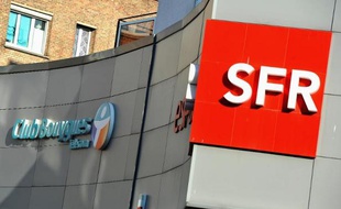 Les logos de Bouygues et SFR
