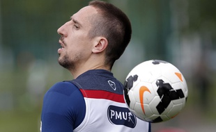 Franck Ribéry à Clairefontaine le 23 mai 2014.