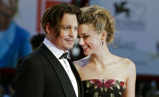 Johnny Depp et Amber Heard, le 5 septembre 2015, à Venise.