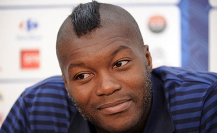 Djibril Cissé, le 5 octobre 2011, à Clairefontaine.