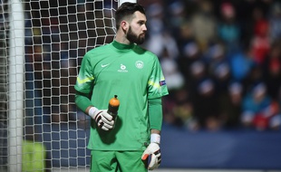 Le gardien tchèque Tomas Koubek, sous les couleurs de Liberec, le 10 décembre 2015.