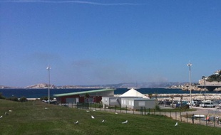 Photo du feu prise de Marseille et envoyée par un internaute au 33320