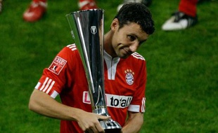 Mark Van Bommel après la victoire dans le tournoi de l'Audi Cup en juillet 2009.