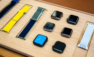 L'Apple Watch series 5 dans une boutique de Shanghai (illustration).