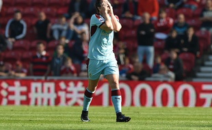 Joey Barton sous le maillot de Burnley, le 8 avril 2017.
