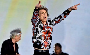 Le chanteur des Rolling Stones, Mick Jagger, en concert à Prague
