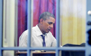 Barack Obama à la Maison blanche à Washington DC, le 17 mars 2014