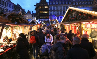 Strasbourg le 26 novembre 2017. Illustrations marché de Noël.