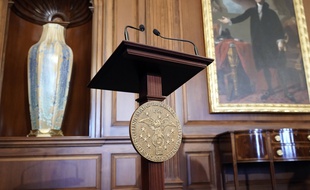 Le pupitre de Nancy Pelosi.