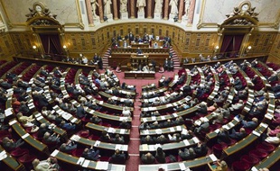 Vue de l'hémicycle du Sénat, le 4 septembre 2013.