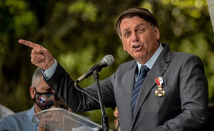 Le président du Brésil Jair Bolsonaro, à Rio de Janeiro le 18 décembre 2020.