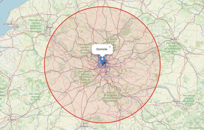 Déconfinement Comment calculer le périmètre de 100 km à vol d’oiseau autour de chez vous