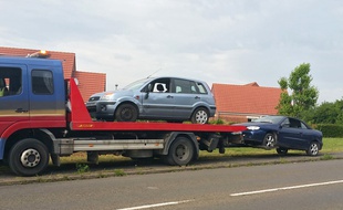La Mégane a terminé à la fourrière.