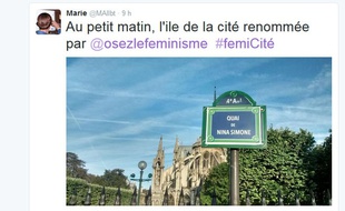 Les noms des rues de la capitale se sont féminisés mercredi 26 août.