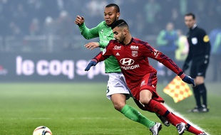 S'il n'a pas marqué dimanche dans le derby, Rachid Ghezzal a fait très mal à Polomat, en étantnotamment à l'origine des trois plus grosses occasions de l'OL. JEFF PACHOUD