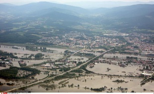 innondations historiques en Allemagne le 9 juin 2013.