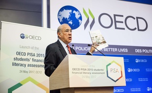 Le patron de l'OCDE Angel Gurria à Paris le 24 mai 2017.