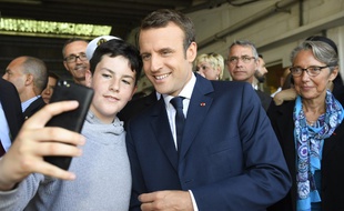 Emmanuel Macron en déplacement à Lorient